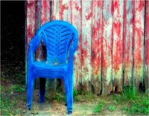 Blue Chairs, Photograph by Norma Woodward (February 2014)