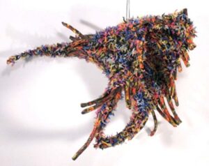 Fleeing, Tubular Knit Rushing Paint by Passle Helminski (July 2014)