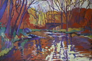 Morning on River, Acrylic on Canvas by Robert Hofherr (November 2014)