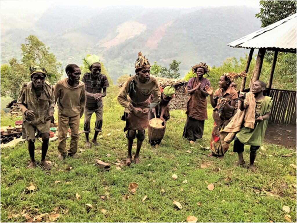 HONORABLE MENTION: Batwa Pigmy Dance, Digital Photography by Chris McClintock, 12in x 16in, $75 (August 2020)