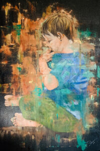Little Boy Blue, Oil on Canvas by Deborah Ware, $400 (Aug. 2020-Jan. 2021 CBTC)