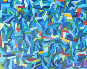 Every Which Way, Acrylic on Canvas by Ellyn Wenzler, 24in x 30in, $540 (September 2020)