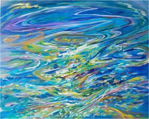 Flowing Melody, Acrylics by Van Anderson, 24in x 30in, $300 (November 2020)