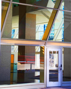 Glass Office Abstract, Archival Metallic Photo by Deborah D. Herndon, 20in x 16in, $240 (November 2020)