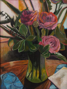 Pink Roses, Acrylic by James Williamson, 16in x 12in, $150 (Dec. 2020 - Jan. 2021)