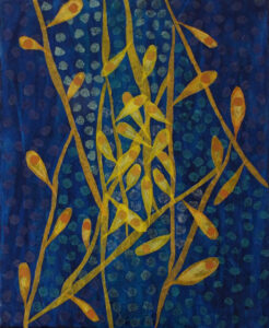 Sargassum Seaweed. Mixed Media by Lisa Beth Leon, 14in x 11.5in, $175 (Dec. 2020 - Jan. 2021)