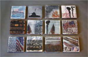 The Sacrifice, Wood Encaustic paints, Image Transfers by Alicia Dietz  (October 2015)