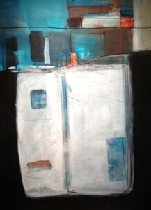 Contained, Mixed Media by Barbara Taylor Hall  (April 2015)