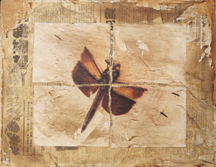 HONORABLE MENTION: Dragonfly Waltz No. 17, Mixed Media by Bob Worthy  (October 2015)