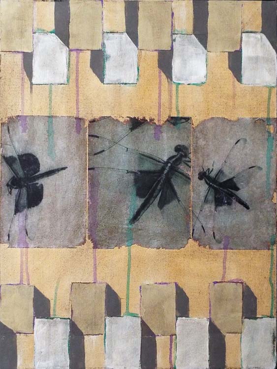 THIRD PLACE: Dragonfly Waltz No. 2, Mixed Media by Bob Worthy  (May 2015)