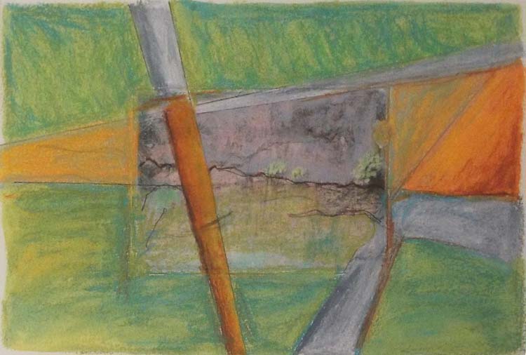 HONORABLE MENTION: Park Series: Inclined Plane, Photo Transfer, Caran Dache, Color Pencil by David Lovegrove  (May 2015)