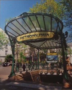 Metropolitain Montmartre, Metallic Photo Ltd Ed by Deborah D Herndon  (August 2015)