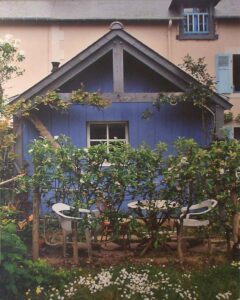 Blue Secret Garden, Brittany, Metallic Photograph by Deborah Herndon (June 2015)