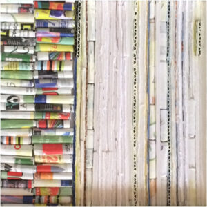Over Again, Assemblage Recycled Art Materials by Elizabeth Shumate  (Dec. 2015-Jan. 2016)
