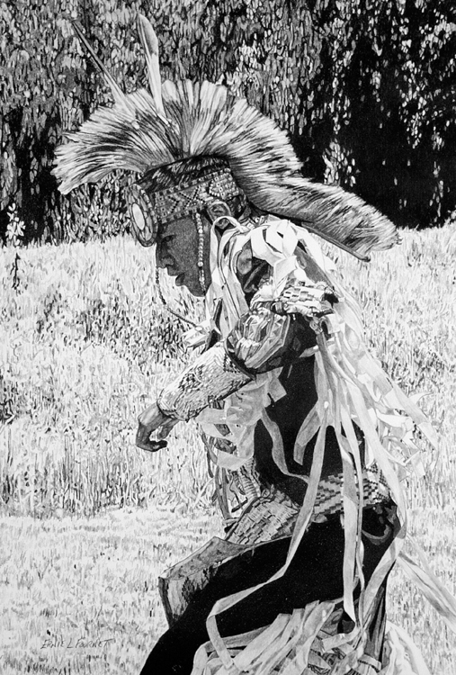 HONORABLE MENTION: Sun Dance, Graphite by Ernie Fournet  (July 2015)