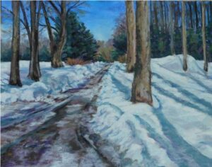 The Long Winters Shadows, Pastel by Kathleen Willingham  (February 2015)