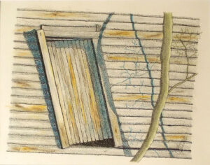 The Old Wooden Shed, Mixed Media by Liana Pivirotto (July 2015)