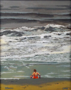 No Swimming Today, Oil on Canvas by William A Harrison  (March 2015)