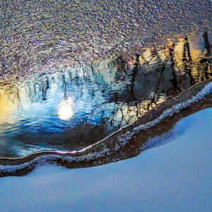 Frozen Reflections, Photograph by David Kennedy, 12in x 12in, $175 (April 2021)