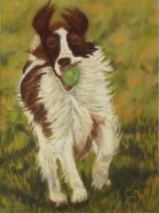 Put Me In Coach, Pastel by Roxana Genovese, 12in x9in, $350 (June 2021)