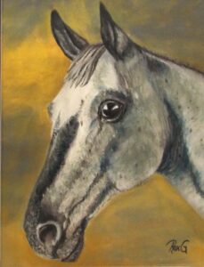 Full Attention, Pastel by Roxana Genovese, 10.5in x 8in, $350 (August 2021)
