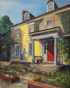 The Housepainter, Oil on Linen by Michele Costello, 20in x 16in, &650 (August 2021)