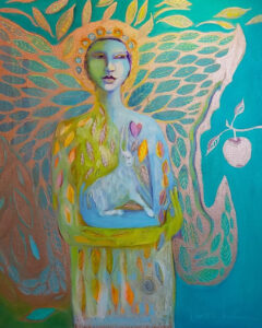 Earth Angel, OIl on Canvas by Joan Limbrick, 30in x 24in, $2000 (October 2021)