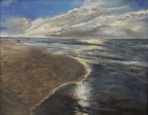 Early Morning Light, Oil on Board by Michele Costello, 14in x 18in, $490 (November 2021)