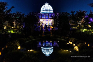 Lewis Ginter at Night, Digital Photography by Chris McClintock. 20in x 30in, $250 (November 2021)