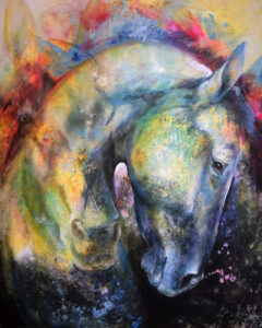 Silent Soul, Acrylic on Canvas by Iwona Jankowski, 30in x 24in, $2450 (November 2021)