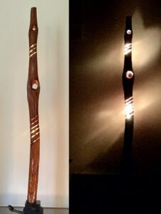 Stellaluna, Sculpture, Douglas fir with Light Diodes by Greg D'Amato, 42in x 5in x 6in, $725 (November 2021)