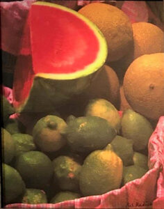 Cut Melon and Fruit, Digitral Photo on WC paper by Rob Rudick, 14in x 11in, $110 (February 2022)