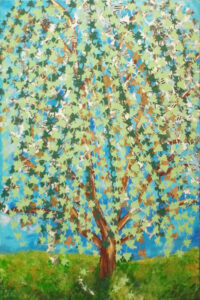 Weeping Willow, Mixed Media by Alison Sullivan, 36in x 24in, NFS (March 2022)