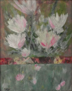 Where the Flowers Grow, Acrylic by Bev Bley, 20in x 16in, $300 (March 2022)