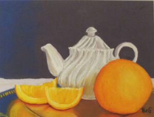 Teapot Series No. 2, Pastel by Roxana Genovese, 8in x 10.5in, $285 (April 2022)