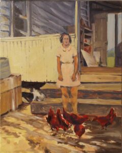 Splt Milk Maid, Oil by Marcia Chaves, 16in x 20in, $425 (May 2022)