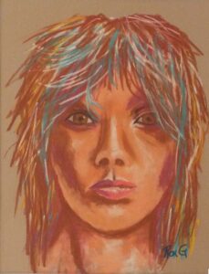 Violet, Pastels by Roxana Genovese, 10.5in x 8in, NFS (May 2022)
