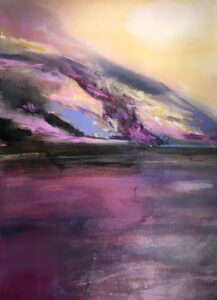 Morning Calm, Mixed Media by Barbara Taylor Hall, 29in x 21in, $700 (June 2022)