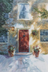 Waterford Welcome, Watercolor by Barbara Powderly, 18in x 12in, $200 (June 2022)