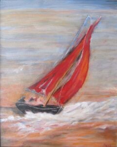 Fair Winds, Acrylic by William Mann, 20in x 16in, $175 (July 2022)
