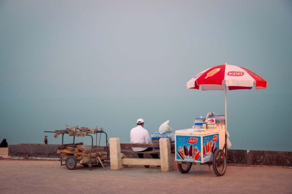 HONORABLE MENTION: Slow Ice Cream Sales, Photography by Kate Brogdon, 12in x 18in, $250 (July 2022)