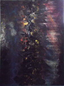 PEM Prism, Acrylic on Canvas by Jane C. Porcheddu, 48in x 36in, NFS (August 2022)