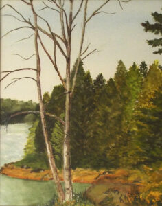 Belle Isle Park, Richmond, VA, Watercolor by Kathleen King Mullins, 14in x 11in, $175 (September 2022)