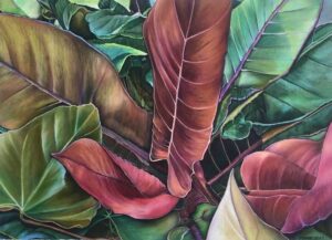 Botanical Gardens, Oil Pastels by Lisa Devore, 21in x 29in, $600 (November 2022)