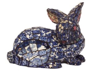 The Rabbit, Mosaic by Joan Powell, 7in x 10in x5in, NFS (November 2022)