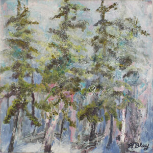 Enchanted Forest, Mixed Media by Bev Bley, $125 (Dec. 2022 - Jan. 2023)