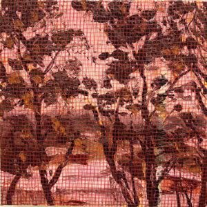 Window View, Oil on Canvas by Jasper Drilling, 8in x 8in, $120 (Dec. 2022 - Jan. 2023)